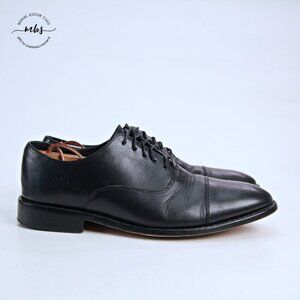 Anthony Veer Clinton Cap Toe Leather Oxfords‎ Black Men 8.5